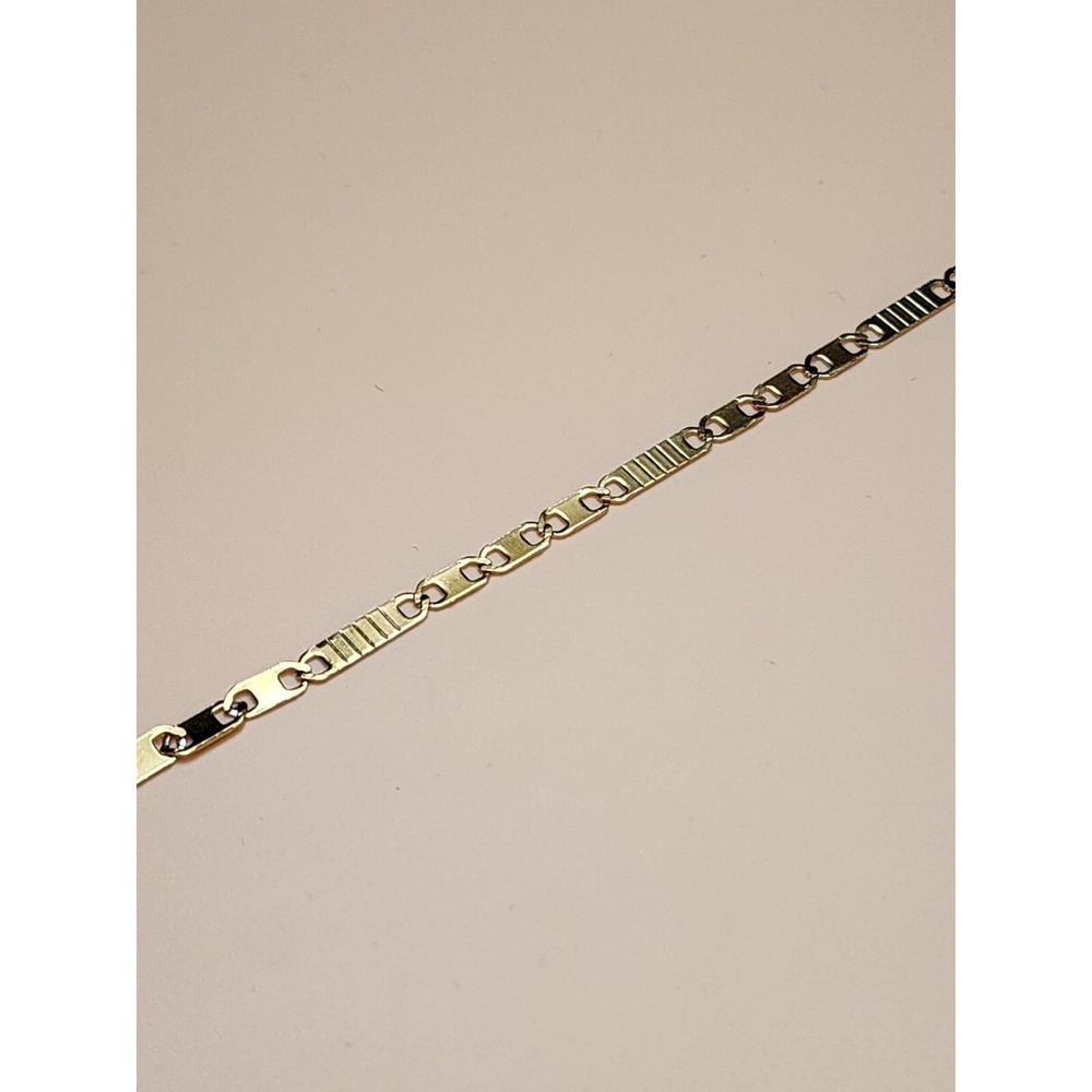 Figaro Chain Bracelet 18k Yellow Gold Plated 8MM 8" FREE $HIPPING!! - Picture 1 of 7